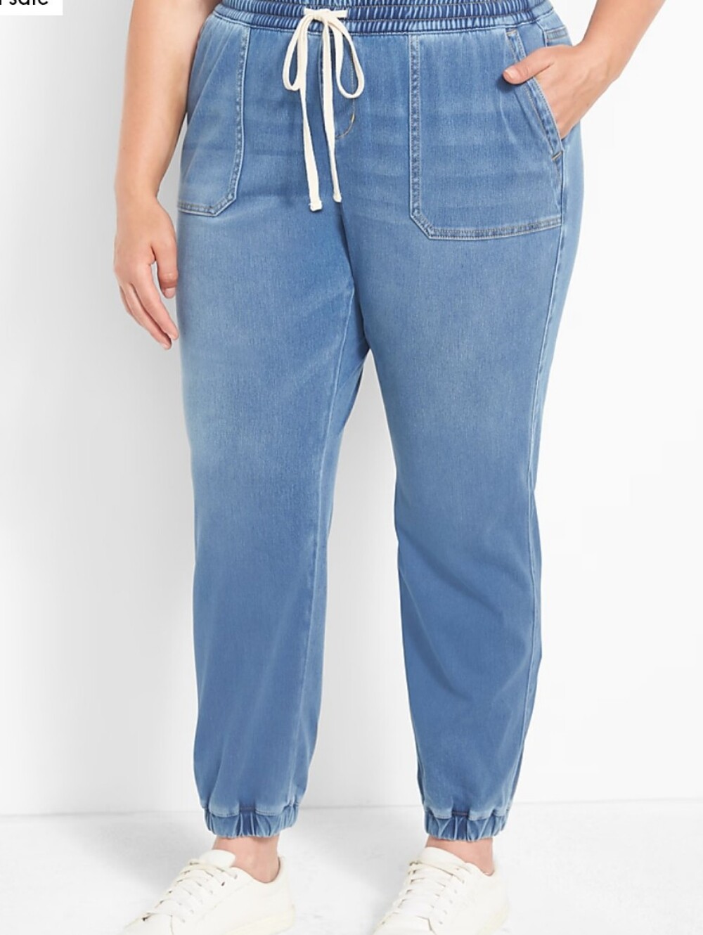Lane Bryant Pull On Mid Rise Boyfriend Jogger Light Blue Women's Jogger Jeans